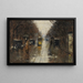 Escena callejera bajo la lluvia en Berlín - Lesser Ury — cuadro enmarcado en la pared