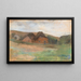 Paisaje de pradera con granjas, Kstendorf - Lesser Ury — cuadro enmarcado en la pared