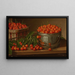 Cherry Painting in a Bucket Still Life with Cherries and Bucket - Levi Wells Prentice — framed artwork on a wall
