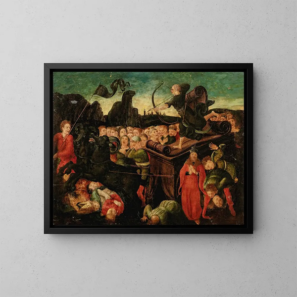 El Triunfo de la Muerte - Liberale da Verona — cuadro enmarcado en la pared