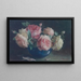 Rose Painting - Licinio Barzanti — framed artwork on a wall