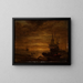 Marine Painting - Lieve Verschuier — framed artwork on a wall