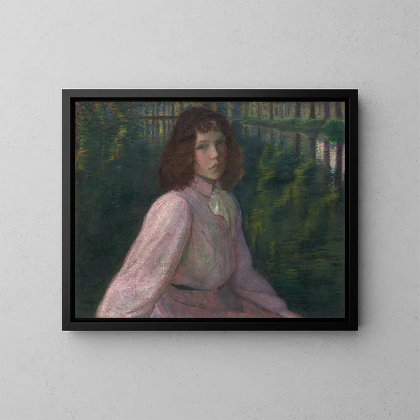 En la orilla del río II - Lilla Cabot Perry — cuadro enmarcado en la pared