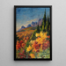Landscape with Chrysanthemums - Lilly Walther — framed artwork on a wall