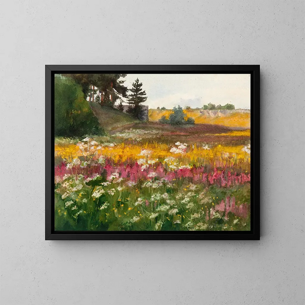 Paisaje de Suvine - Lilly Walther — cuadro enmarcado en la pared