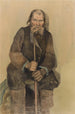 Old man with a cane - Lilly Walther — artwork view