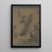 a couple of peacocks - Lin Liang — framed artwork on a wall