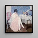 Lingerie desgarrada - Frederick Carl Frieseke — cuadro enmarcado en la pared