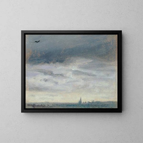 Un jour gris - Lionel Constable — cuadro enmarcado en la pared