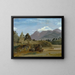 Mountain landscape painting, probably in the Lake District - Lionel Constable — framed artwork on a wall