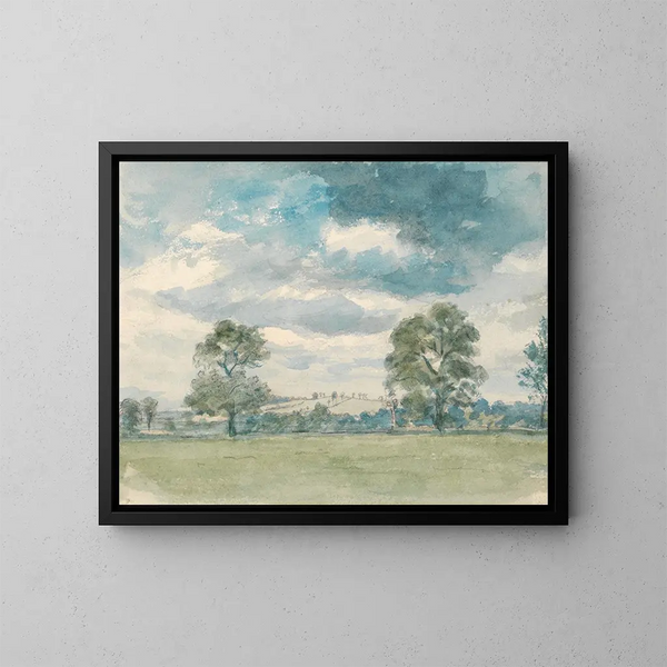 Paisaje de verano - Lionel Constable — cuadro enmarcado en la pared