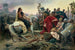 Vercingétorix deposa las armas a los pies de Julio César - Lionel Royer — vista de la obra