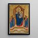 the Virgin and Child in Majesty with Four Angels - Lippo di Benivieni — framed artwork on a wall