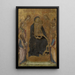 The Virgin and Child in Majesty with Saints and Angels - Lippo Vanni — framed artwork on a wall