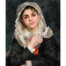 Reproduction of the painting Lise in a White Shawl - Pierre-Auguste Renoir