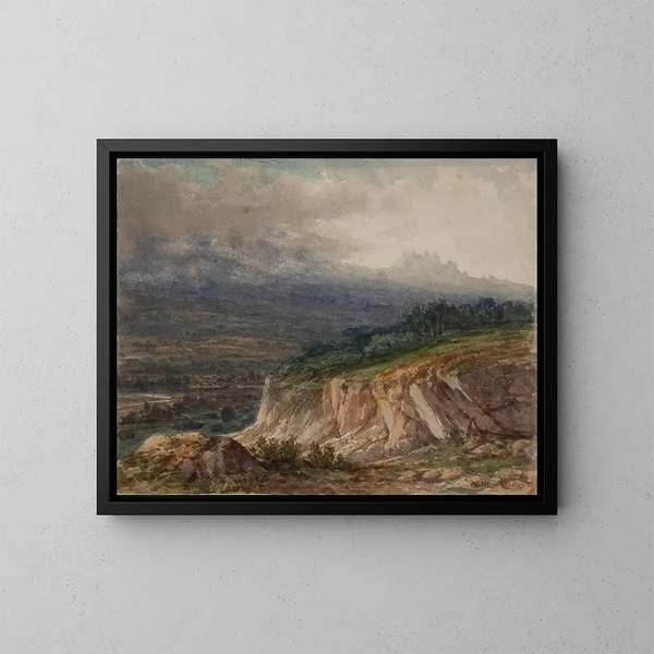 Paisaje - Lluís Rigalt — cuadro enmarcado en la pared