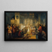 Vittore Pisani painting receiving Holy Communion before taking command of an expedition against the Genoese - Lodovico Lipparini — framed artwork on a wall