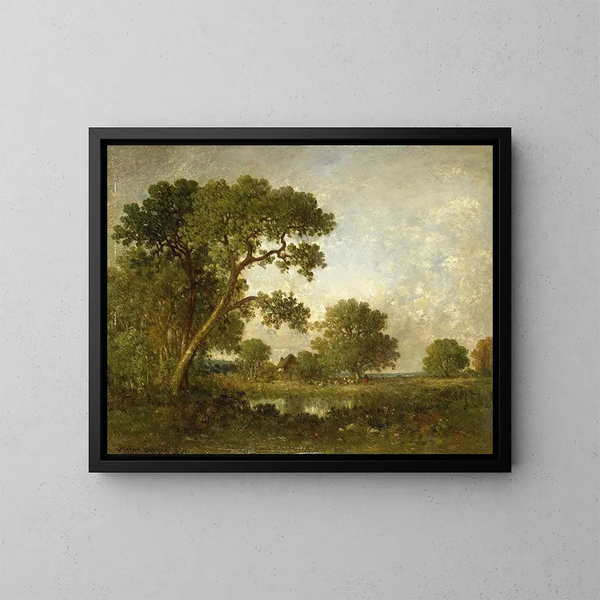Paisaje - Léon Victor Dupré — cuadro enmarcado en la pared