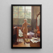 The artist's model - Léon Auguste César Hodebert — framed artwork on a wall