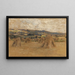 Gerbes en tas - Léon Augustin Lhermitte — cuadro enmarcado en la pared