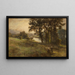 La Recolección de heno - Léon Augustin Lhermitte — cuadro enmarcado en la pared