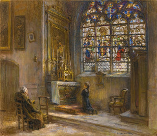 Lon Augustin Lhermitte - La Prire glise SaintBonnet.webp