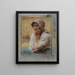 La cosechadora en reposo - Léon Augustin Lhermitte — cuadro enmarcado en la pared