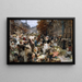 L'approvisionnement des Halles - Léon Augustin Lhermitte — cuadro enmarcado en la pared