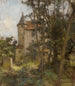 Los alrededores de un castillo gótico - Léon Augustin Lhermitte — vista de la obra