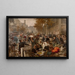 Les Halles - Léon Augustin Lhermitte — cuadro enmarcado en la pared