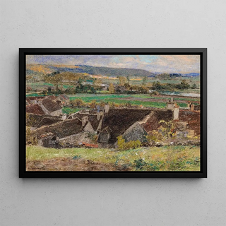 Lon Augustin Lhermitte - Les toits vue de village.webp