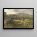 L'orage approchant - Léon Augustin Lhermitte — cuadro enmarcado en la pared