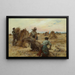 Les Moissonneurs - Léon Augustin Lhermitte — framed artwork on a wall