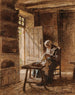 Vieja Costurera - Léon Augustin Lhermitte — vista de la obra