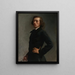 Retrato de Monsieur Allard - Léon Bonnat — cuadro enmarcado en la pared