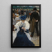 Una elegante en las carreras - Léon Carré — cuadro enmarcado en la pared