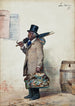 a black man carrying a travel bag returning to Georgia - Léon Delachaux — artwork view