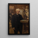 L'atelier del escultor Henri Allouard - Léon Eugène Maxime Faivre — cuadro enmarcado en la pared