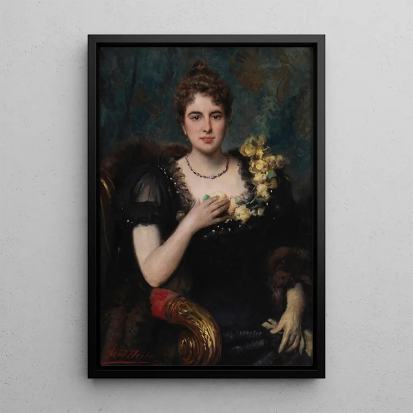 Lon Herbo - Portrait of a lady in a black dress.webp