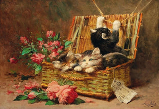 Lon Huber - A Basket of Cats.webp