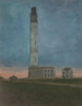 El faro de Ostende al amanecer - Léon Spilliaert — vista de la obra