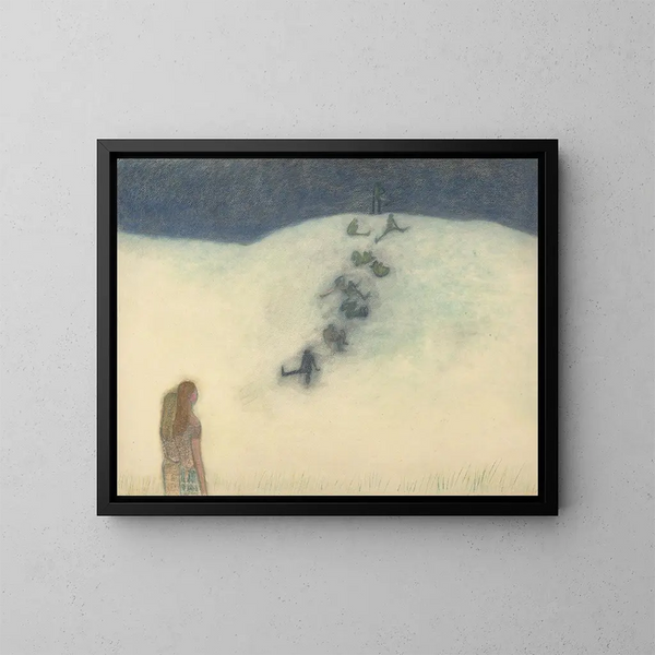 Children on the Dune - Léon Spilliaert — framed artwork on a wall