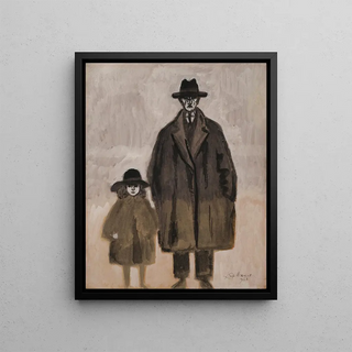 Lon Spilliaert - Lon Spilliaert et Madeleine en promenade Ostende.webp