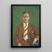Retrato de Adolphe Van Glabbeke - Léon Spilliaert — cuadro enmarcado en la pared