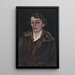 retrato de Madame Storck-Hertoghe - Léon Spilliaert — cuadro enmarcado en la pared