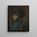 Retrato de una joven mujer - Léon Tanzi — cuadro enmarcado en la pared