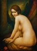 Mujer con un collar de perlas - Léonard Sarluis — vista de la obra