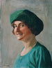 Self-portrait painting - Lore Scheid — artwork view