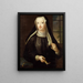 Hedvig Ulrika Taube 1714-1744 también condesa de Hessenstein - Lorens Pasch el Viejo — cuadro enmarcado en la pared