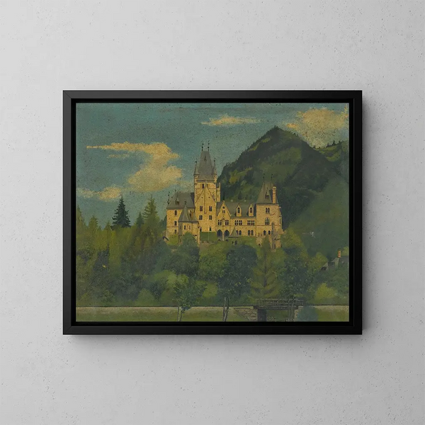 Castillo de Fischhorn cerca de Zell am See - Lorenz Duregger — cuadro enmarcado en la pared